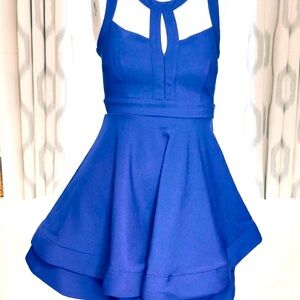 Windsor Asymmetrical Blue Dress NWT Size Small